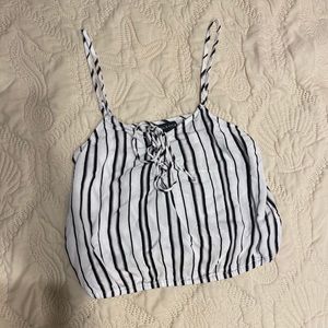 Kendall & Kylie stripped crop top
